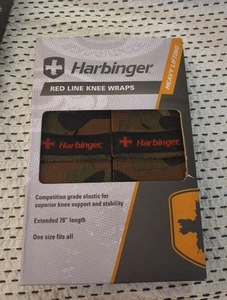 Harbinger Camouflage Red Line Knee Wraps Competition Grade Extended 78" Camo - Picture 1 of 2