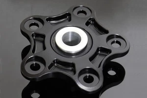 Honda NSR250 MC21 TYGA CNC rear wheel sprocket holder black - Picture 1 of 2