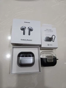 Samsung Galaxy Buds3 SM-R530 True Wireless Bluetooth Earbuds Silver - Excellent - Photo 1 sur 4