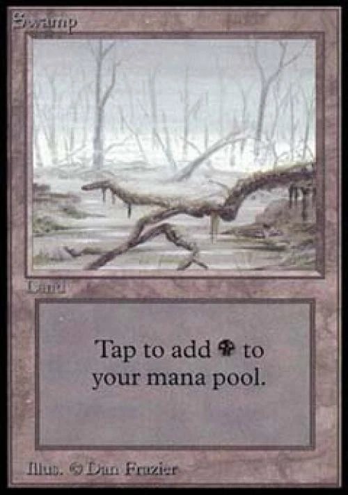 MTG English Swamp NM Normal Beta - Image 1 of 1