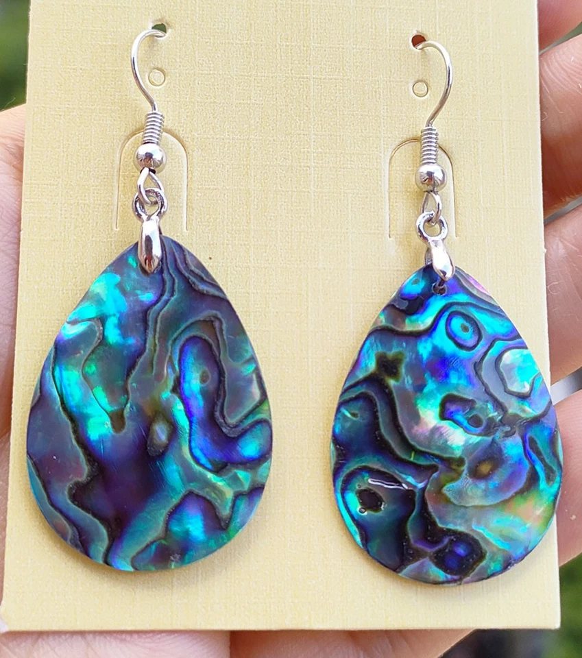 Natural Orgonite Ear Pendants Earrings Life Energy Talisman - image 1 of 1