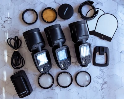 Три Profoto A1 и A1X воздуха TTL-C для Canon с аккумулятором и зарядным устройством - Изображение 1 из 4
