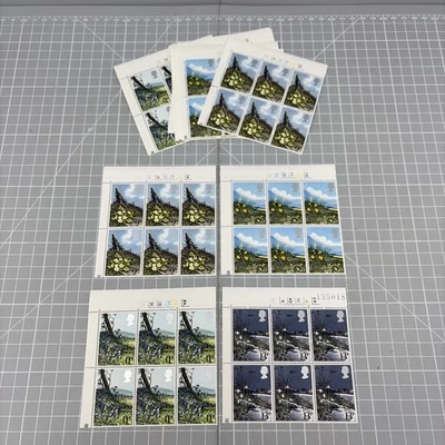 5 x Full Sets of Cylinder Block of 6 1979 Spring Flowers GB1063-1066 120 Stamps - Image 1 of 4