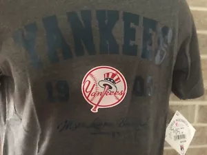 New York Yankees 1903 Legacy Gray Tee Youth Size L NEW $20 - Picture 1 of 4