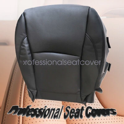 Cubierta de asiento inferior perforada de pasajero de cuero negra LA25 para LEXUS ES350 07-12 Foto 1 de 4