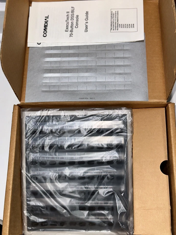 NEW Comdial ExecuTech II DB70-PG 70-Button DSS/BLF Console (GREY) - Image 1 of 2