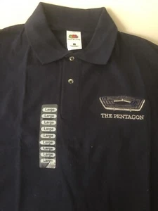 L 🙂 _The Pentagon_ Polo Golf Camiseta Bordada Logotipo Pecho Color Marino Talla L - Imagen 1 de 4
