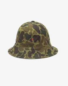 Noah x Barbour Waxed Bucket Bell Hat Camo Size L-XL - Picture 1 of 8