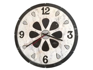 Orologio Da Parete in VERO Marmo Pietra Naturale taglio IDROGETTO 30 cm Arredo - Foto 1 di 10