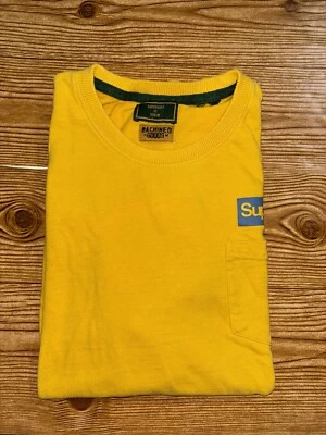 SuperDry Machined Goods Work-Wear Yellow Pocket T-Shirt Mens Size (like)  Med* - Image 1 of 4