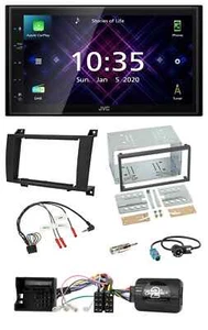 JVC DAB 2DIN Lenkrad Bluetooth USB Autoradio für Mercedes SLK R171 2004-2008 - Bild 1 von 13