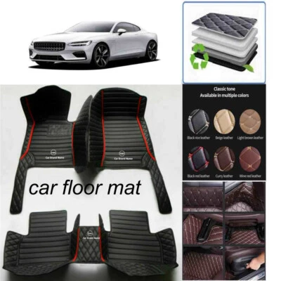 For Cadillac Models Car Floor Mats Waterproof Front Rear Carpets Rugs Auto Mats Foto 1 de 4