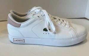 Lacoste Powercourt 0520 pink/white women's 8- Worn once - Picture 1 of 5