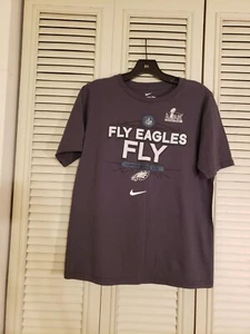 Philadelphia Eagles Super Bowl LIX Fly Eagles Fly Nike Black T-Shirt Youth Large - Picture 1 of 4