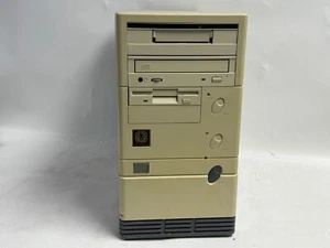 Vintage Baby AT Computer Tower Case Beige w/ floppy, and DVD Drive - Picture 1 of 15
