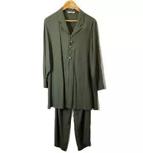 Windsmoor Khaki Green Lightweight Shirt And Trousers Set UK 12 - Picture 1 of 4