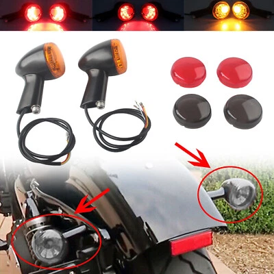 Luces indicadoras de señal de giro traseras LED para Harley Sportster XL 1200 Forty Eight Foto 1 de 4