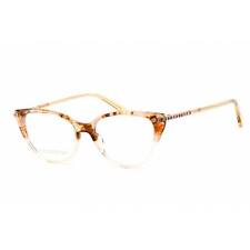 Swarovski Women's Eyeglasses Cat Eye Shape Havana/Clear Plastic Frame SK5425 056