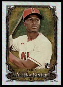 2024 Allen & Ginter Silver Foil 56 Kyren Paris Angels Rookie Card - Bild 1 von 2