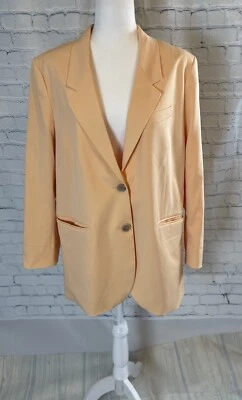 H & M пастельный неоновый оранжевый блейзер пальто женский размер M Барби девочка работы носить расслабленный - Изображение 1 из 4