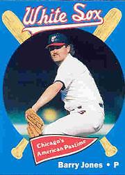 1989 Chicago White Sox White Sox Coke Baseball Card #12 Barry Jones