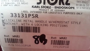 33131PSR KARL STORZ HANDLE, METAL, HEMOSTAT STYLE - Bild 1 von 3