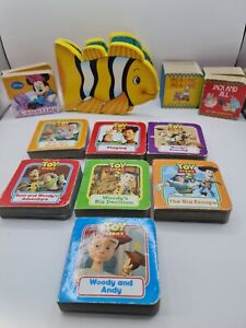 11 Disney Board Books Lot Toy Story Minnie Mouse Pat A Cake Fish Children's