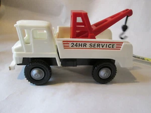 Toy Plastic 5" KAB Trucking Company White Wrecker Tow Truck #9 Japan - Picture 1 of 9