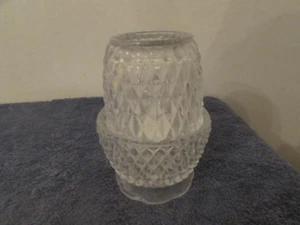 "Cafe" 2 pc Fairy Lamp Votive Candle Holder, Manhattan By Crystal Clear, 5" Tall - Picture 1 of 5