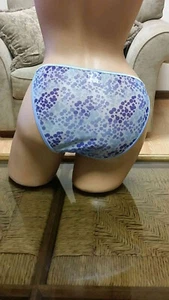 Blue String Bikini Panties With Sparkles and Dots, Size 6, Soft, Smooth, & Silky - Picture 1 of 8