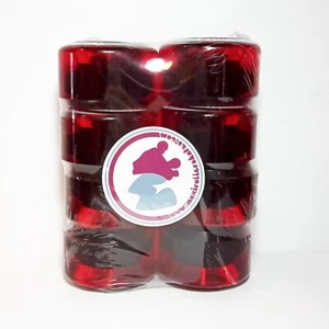 Moxi Gummy Wheels burgundy 8-pack Rollerskate wheels - Picture 1 of 7