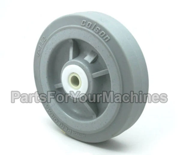 COLSON PERFORMA, WHEEL 6"X1-1/2", 3/8" AXLE, NON-MARKING, BUFFERS, CARTS,SHELVES - Image 1 of 1