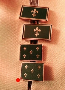 Vintage Manschettenknöpfe goldfarben grün mit Schnörkelmuster. 2 Paar - Bild 1 von 12