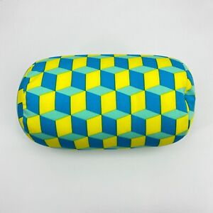 Micro Bead Cylinder Roll Bed Chair Car Home Cushion Tube Throw Pillow NoTag Defe