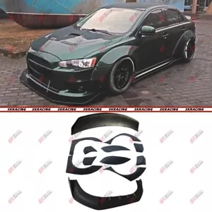 Wide Body Kit Wheel Arch Front Lip Rear Spoiler Wing For Mitsubishi Lancer 09-15 - Bild 1 von 26