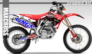 Maxcross Design Graphic kit Full Decal FOR HONDA 2004-2019 CRF250X CRF450X - Picture 1 of 5
