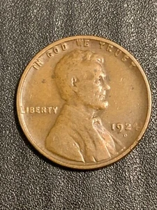 1924-D  Denver Mint Lincoln Wheat Cent  lot # 1434 - Picture 1 of 7