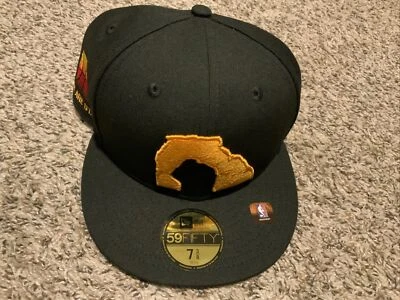 New Era Utah Jazz City Edition Hat 59Fifty Men’s Size: 7 3/8 2021/22 Black - Image 1 of 4