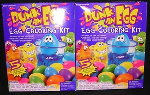 TWO (2): DUNK AN EGGS; EASTER DYE COLOR DECORATING KITS - Picture 1 of 1