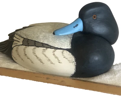 1982 Bufflehead Sleeper Duck Decoy Original Handmade 14 "  Decoy by Paul Curtin - Image 1 of 4