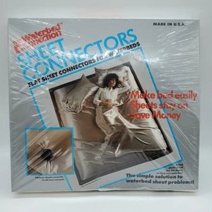 Vintage 1987 Hutton THE WATERBED CONNECTION Wasserbett Flachblech Verbinder - Bild 1 von 7