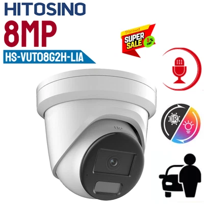 Cámara IP Hitosino 8MP Micrófono Incorporado Foco Noche Color Noche HS-VUT08G2H-LIA Foto 1 de 4