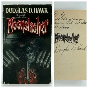 *Signed* Moonslasher - Douglas D. Hawk (1st thus) Critic’s Choice, 1987 - Picture 1 of 8