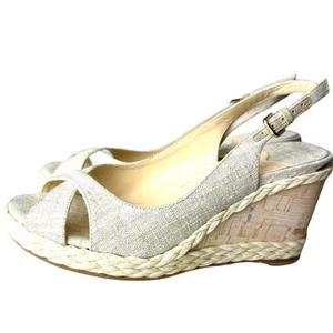 Jimmy Choo Amely Wedge Espadrille Slingback Shoe Size 36 - Picture 1 of 9