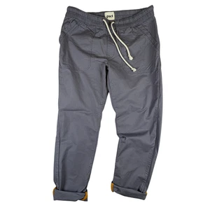 Pact Pants Mens Large Organic Cotton Elastic Waist Drawstring Casual Comfort - Picture 1 of 11