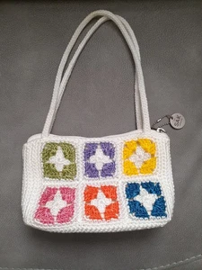 Borsa The Sak Multicolore Granny Square Stile Cheryl 101590 8,5 X 5",8" Drop - Foto 1 di 6