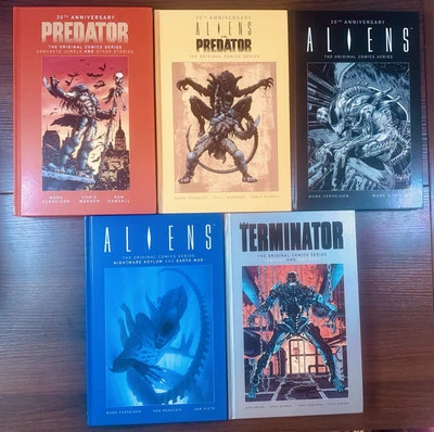 Huge Lot Of 5 Aliens, Aliens VS Predator + Terminator Original Years Hardcovers - Image 1 of 4