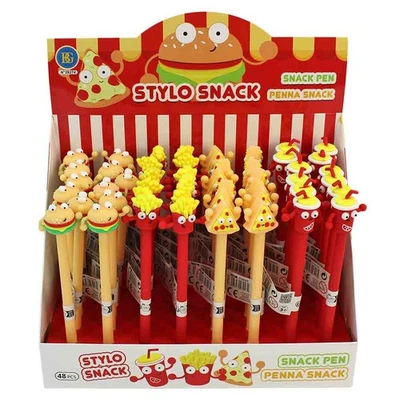 48er Display mit Kugelschreiber "Fast Food Kinder" (1,56 EUR/Stück) - Bild 1 von 4