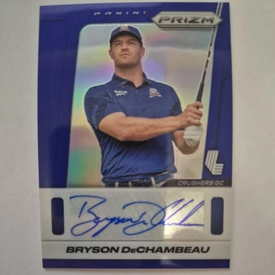 2025 Prizm LIV Bryson DeChambeau Throwback Signatures Blue Auto #95/99 - Image 1 of 4