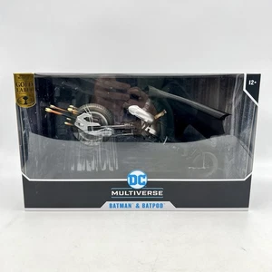 DC Multiverse Batman & Batpod The Dark Knight Rises Gold Label 7" Mcfarlane Neu! - Bild 1 von 6